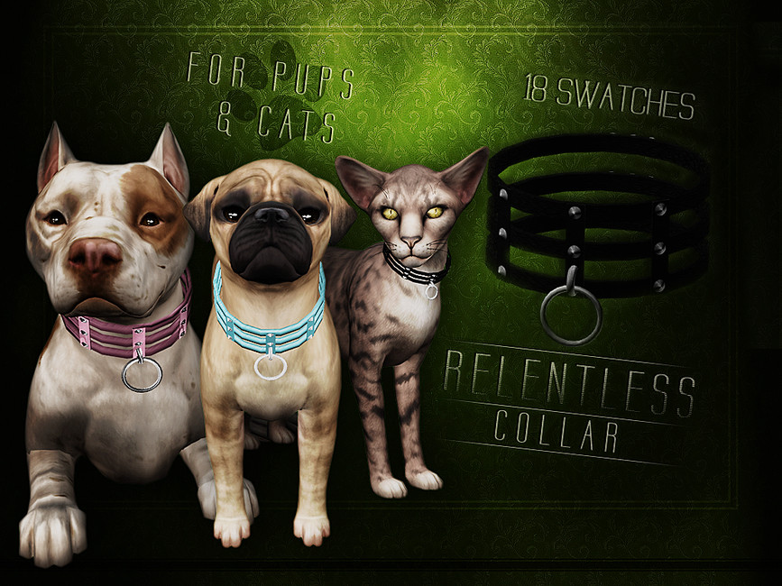 The Sims Resource Relentless Collar for Dogs and Cats