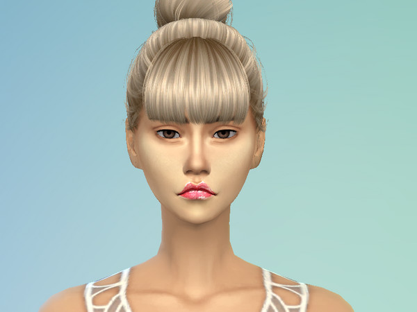 Sims 4 — Glossy Lips by MollyDoggo — Simple 5 swatch lip glossy.