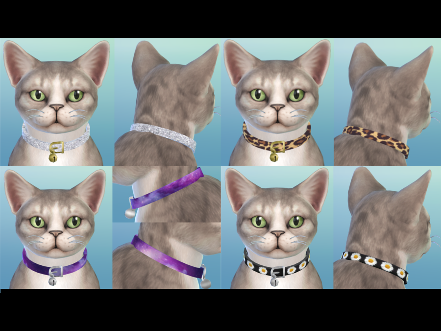 The Sims Resource Cat collar 4 recolors