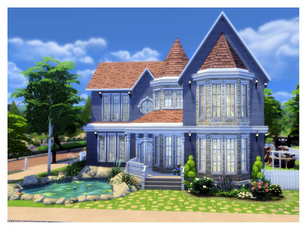 Sims 4 — Orphee - No CC by MizBehave — Cute victorian house built on a 40x30 lot in NewCrest. There's 2 bedrooms, 1