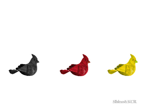 Sims 4 — PB Christmas - Ornament Bird  by ShinoKCR — Decorations for Christmas inspired by Potterybarn. In Clutter