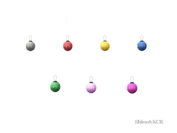 Sims 4 — PB Christmas - Ornament sphere by ShinoKCR — Decorations for Christmas inspired by Potterybarn. In Clutter