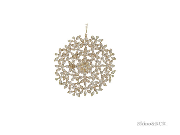 Sims 4 — PB Christmas - Ornament Snowflake by ShinoKCR — Decorations for Christmas inspired by Potterybarn. In Clutter