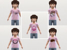 Sims 4 — DVA Overwatch Toddler Shirt by Maddiemoo3322 — 5 swatches for a DVA from Overwatch themed toddler shirt.
