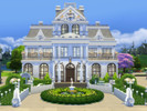 Sims 4 — When Baroque Met Modern (noCC - Mansion) by norenegonc2 — When Ms. Baroque met Mr. Modern it was amour at first