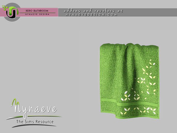 Sims 3 — Xero Bathtub Towel by NynaeveDesign — Xero Bathroom - Bathtub Towel Located in: Decor - Miscellaneous Price: 33