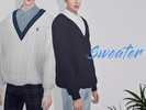 Sims 4 — KK Sweater 02 M by KKs4 — Clothing Top / Male (T-E) / 14 Color / 13 Shirts / My mesh / All morphs / All LODs /