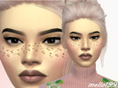 Sims 4 — 24 Karat Gold Leaf Freckles by Mello199 — Gold leaf freckles