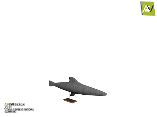 Sims 3 — Vega Fish Sculpture by ArtVitalex — - Vega Fish Sculpture - ArtVitalex@TSR, Jun 2016