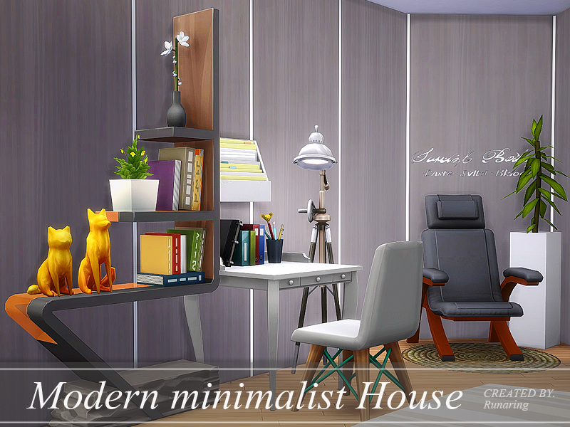 The Sims Resource - Modern minimalist house *No cc*