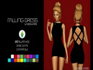 Sims 4 — Falling Dress by Labbedwards - Get to Work needed by Labbedwards — Falling Dress New Mesh 20 Swatches You can
