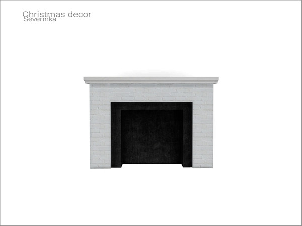 Sims 4 — [Christmas decor] - false fireplace 02 by Severinka_ — Decorative false fireplace From the set 'Christmas decor'