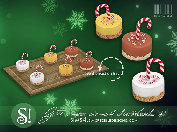 Sims 4 — Holiday Yummies - candy cane *decor only* by SIMcredible! — by SIMcredibledesigns.com available at TSR 3 colors