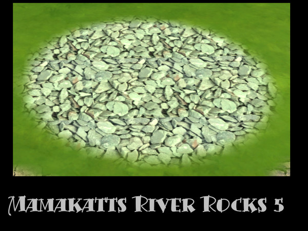 Sims 4 — Mamakatts River Rock Terrain 5 by wytewynter — river rocks make such a lovely addition to any landscaped yard