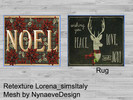 Sims 4 — christmas rugs v1 by loryy19922 — christmas rugs - 4 variants retexture by me mesh by nynavedesigne :