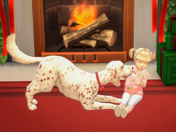Sims 4 — Christmas Puppy Poses by KelpieDog — Imagine waking up Christmas morning and finding an adorable puppy under