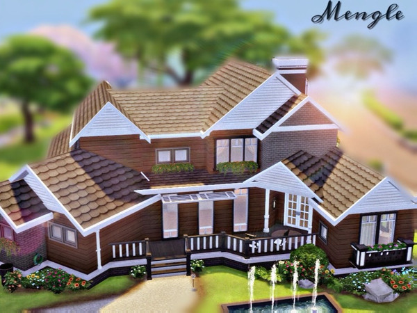 Sims 4 — Auburn Alley .01 [NOCC] by Mengle — Auburn Alley .01 is a partially decorate one story home. Consists of