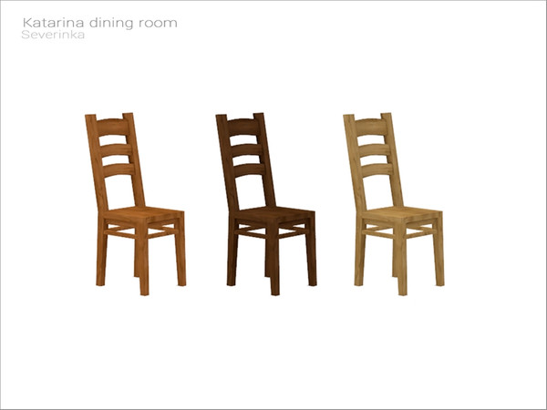 Sims 4 — [Katarina dining] - dining chair by Severinka_ — Dining chair From the set 'Katarina dining room' Build / Buy