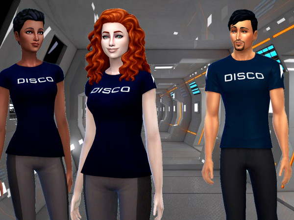 Sims 4 — Star Trek Discovery DISCO shirts by GalaxxyFoxx2 — The DISCO work out shirt from the TV show Star Trek