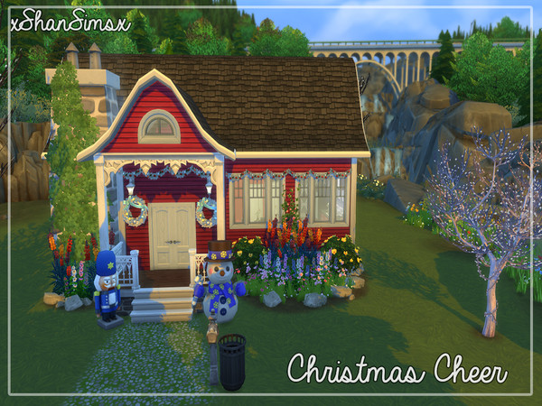 Sims 4 — Christmas Cheer by naora2 — Quaint little home decorated with Christmas cheer! 