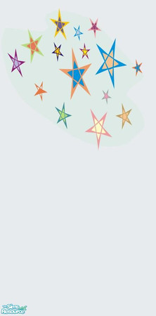Sims 2 — Light Stars by PatPB — Very fresh with happy colors to make any room brighter. La Luna Argento Designs by PatPb