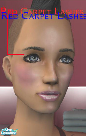 Sims 2 — Red Carpet Lashes by Lanebran — Fully enhanced lashes upper and lower.