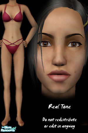 Sims 2 — Real Tone Medium by lilloz — 