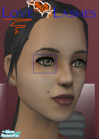 Sims 2 — Love Lashes by Lanebran — Enhanced upper lashes with a full bushy look.