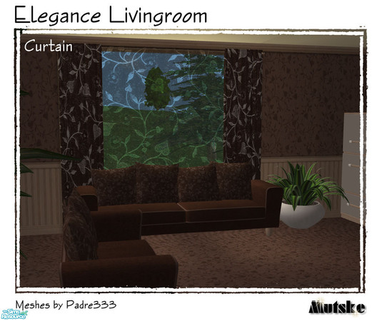 Sims 2 — Elegance Living - Curtains by Mutske — Elegance Living. All Recolors from the "Arizona Set" by