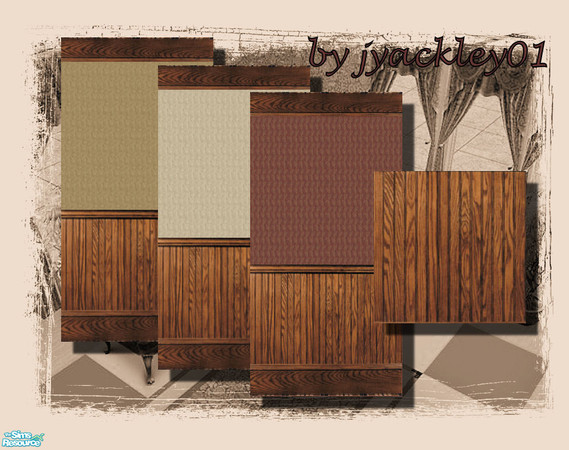 Sims 2 — Subtle Leaf Striped Walls Set by jyackley01 — This set includes three walls with a subtle vertical leaf pattern