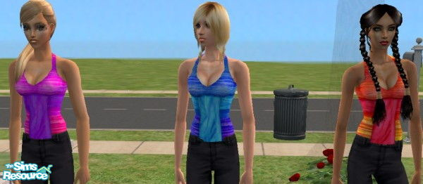 Sims 2 — Supersexy top by 12sandra11 — A great top with push-up effect that gives your Sim a great female body shape! A