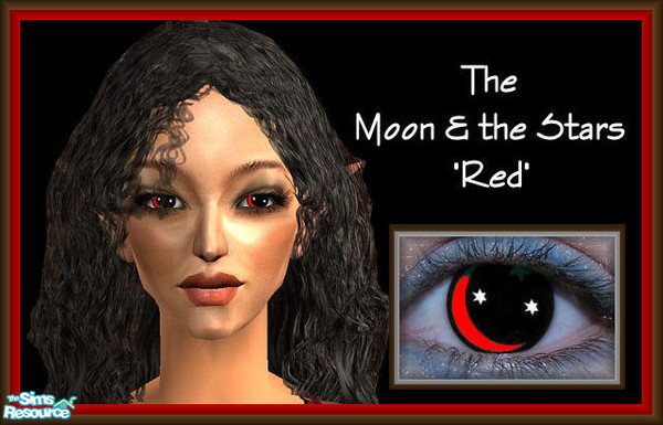Sims 2 — The Moon & the Stars Eye Selection - 8 by galilea — A touch of bold red to light up your Simmies' eyes.
