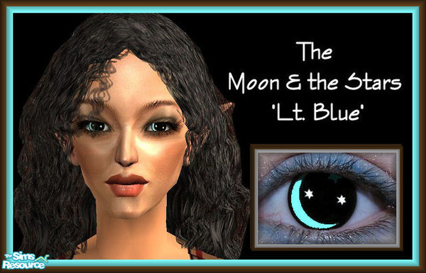 Sims 2 — The Moon & the Stars Eye Selection - 6 by galilea — A touch of sky blue to light up your Simmies' eyes.