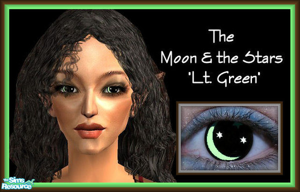 Sims 2 — The Moon & the Stars Eye Selection - 2 by galilea — A touch of light green to light up your Simmies' eyes.
