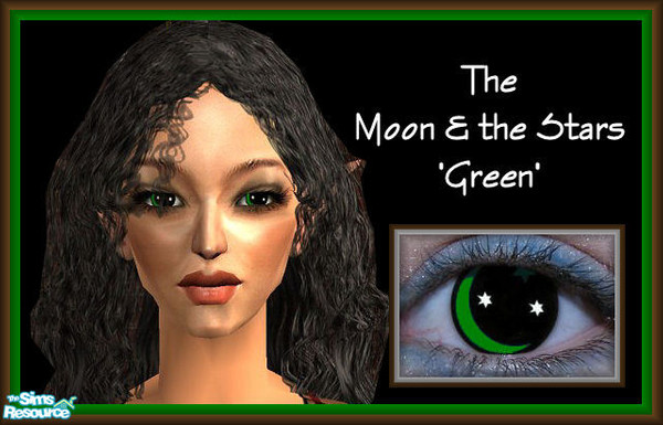 Sims 2 — The Moon & the Stars Eye Selection - 1 by galilea — A touch of bright green to light up your Simmies' eyes.