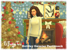 Sims 4 — EFT Holiday Sweater Turtleneck Collection by elfreakingtoro — 12 swatches, same package Comes in white, gray,