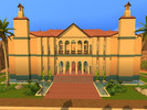 Sims 4 — Barosse Manor by Jujurmio — A manor with a lot of rooms and decoration. It has 8 bedrooms and 7 bathrooms, along