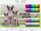 Sims 4 — Cat Collar Recolors by mayrez — This is the Cats and Dogs collar for cats recolored. Pick and choose as many