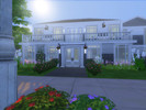 Sims 4 — The Nuclear Home (No CC) by EzzieValentine — This is a two story ranch style home, perfect for a large family!