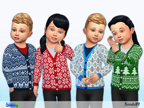 Sims 4 — S77 toddler 29 by Sonata77 — Knitted cardigan for toddler boys and girls. New item. Base game. 4 colors.