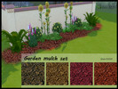 Sims 4 — Garden mulch set by kinder10000 — Garden mulch for your flower beds
