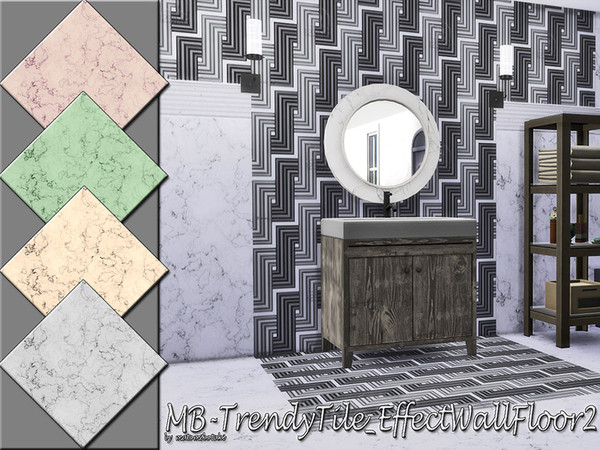Sims 4 — MB-TrendyTile_EffectWallFloor2 by matomibotaki — MB-TrendyTile_EffectWallFloor2 , matching marble - floor tile ,
