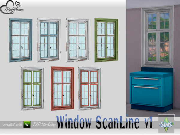 Sims 4 — WindowSet ScanLine Counter 1x1 v1 R by BuffSumm — Part of the *Window Set ScanLine* Created by BuffSumm @ TSR