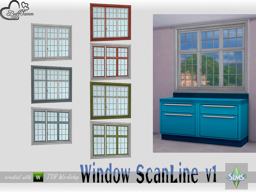The Sims Resource - WindowSet ScanLine Counter 2x1 v1