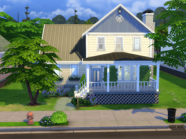 Sims 4 — Cassatt Cottage (no CC) by Suanin — Cassatt Cottage, built on a 30x20 lot in Willow Creek, is a spacious yet