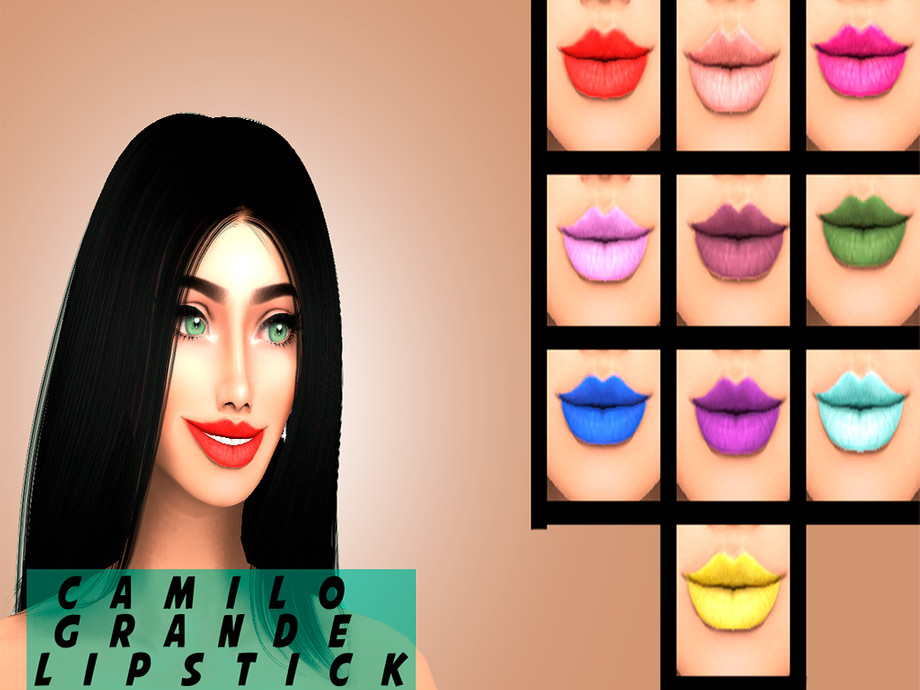 The Sims Resource - Camilo Grande Lipstick