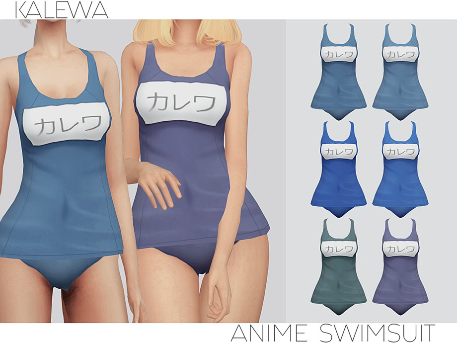 The Sims Resource - Anime Swimsuit