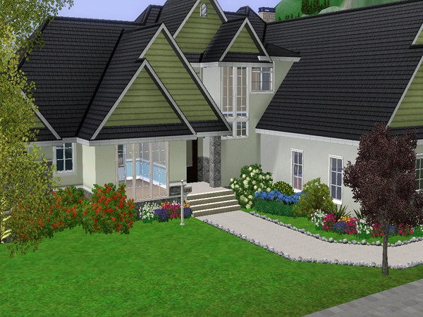 Sims 3 — Parkview by jparham2 — 3 Level home with lots of space for your growing sims family. This home features 4