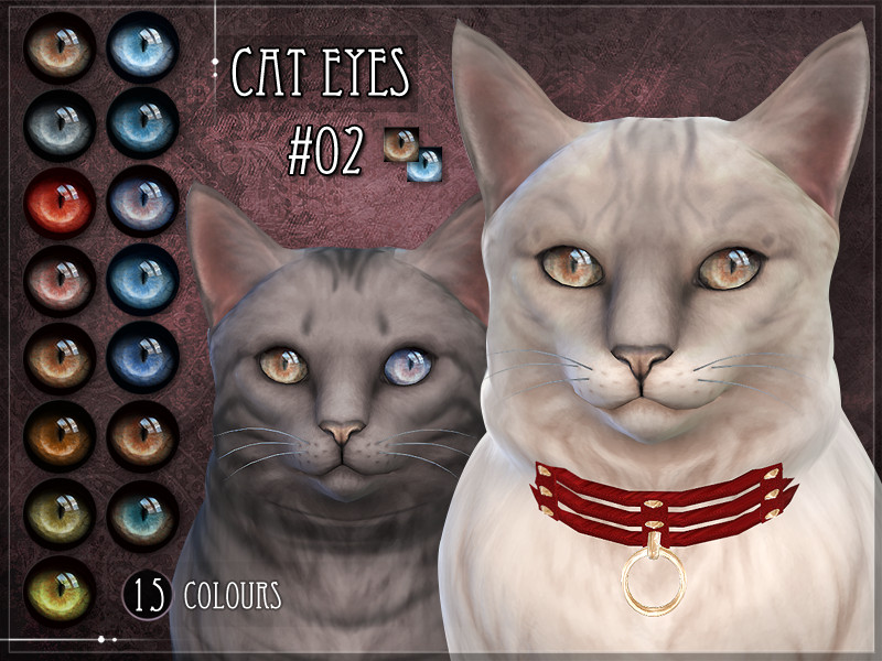 The Sims Resource Cat Eyes 02 Secondary eye colour