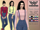 Sims 4 — WS Phoebe Overall by Wonder_Sims — - Phoebe Overall (Female) - Sims 4 New 3D Mesh - 15 Swatches - All LODS - HQ
